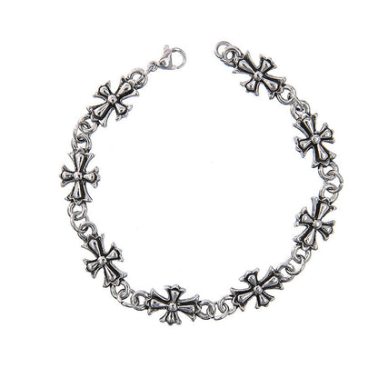 Retro Cross Alloy Bracelet for Men