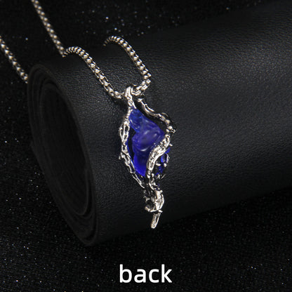Gothic Thorn Heart Stainless Steel Necklace