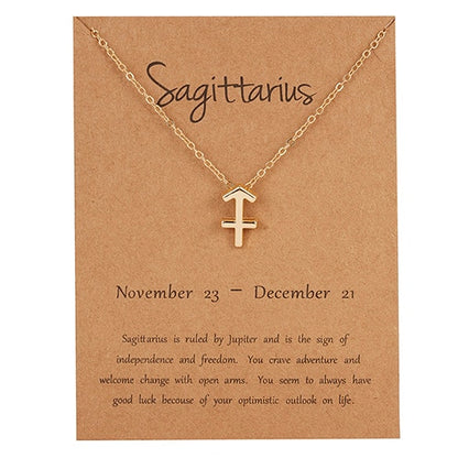 Zodiac Constellation Charm Choker Necklace