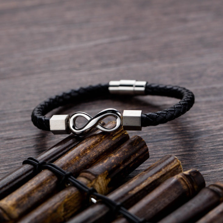 Minimalist Leather Bracelet for Men