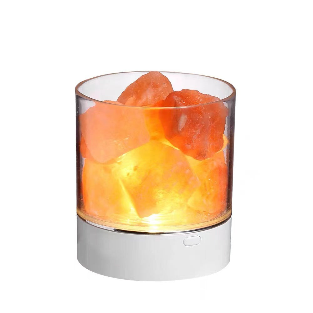 Himalayan Salt Lamp | USB Rechargeable | Color Changing | 14hr Battery