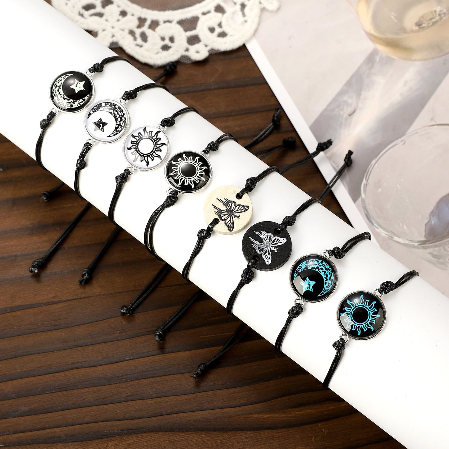 Adjustable Luminous Moon Gemstone Bracelet