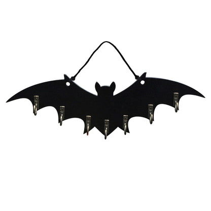Gothic Bat Shape Wooden Wall Hooks Home Decor