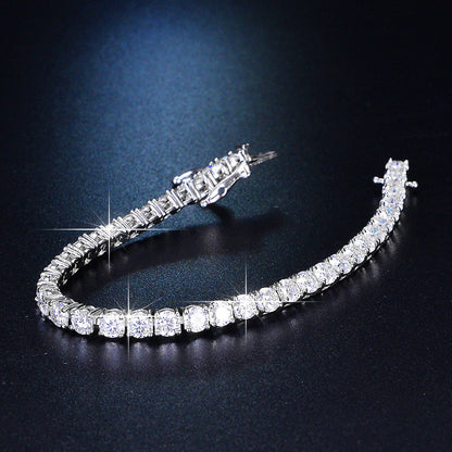 Four Claw Moissanite Diamond Bracelet