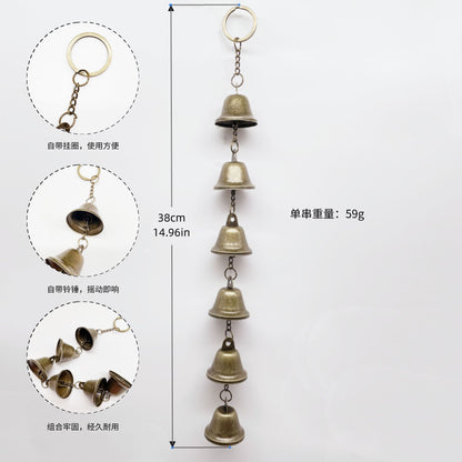 Witch Bell Door Handle Protection Pendant Good Luck Vine Wind Chime Outdoor Wind Chime Door Christmas Bell Hanging Decoration String