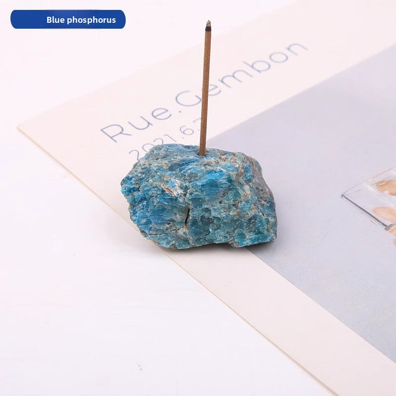 Natural Crystal Incense Holder