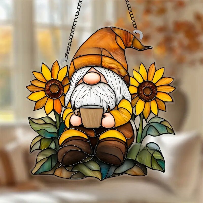 Butterfly Bird Stained Glass Sun Catcher Home Decoration