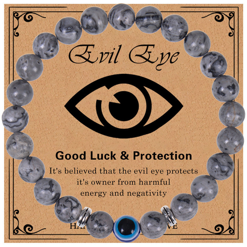 Evil Eye Tiger Eye Stone Bracelet