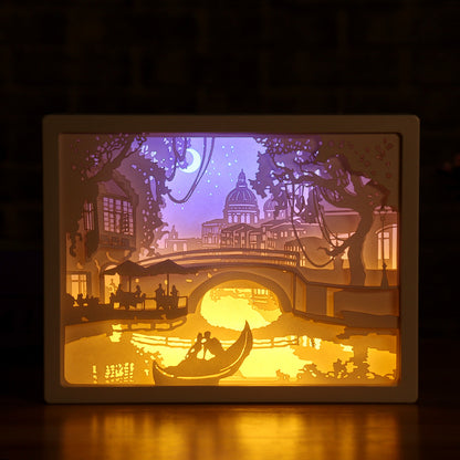 3D Paper Carving LED Night Light