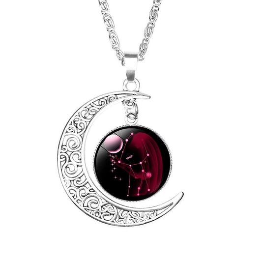 Galaxy Constellation Zodiac Pendant Necklace