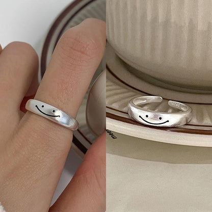 Geometric 925 Sterling Silver Adjustable Ring
