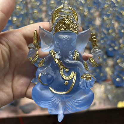 Ganesh Resin Statue | 4 Colors | 9cm | Altar & Home Decor