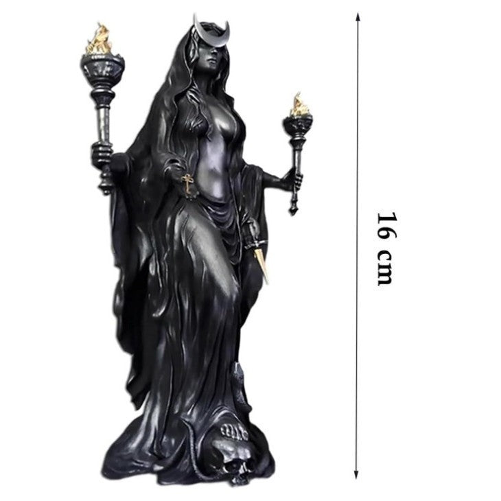 Hecate Witch Goddess Resin Statue