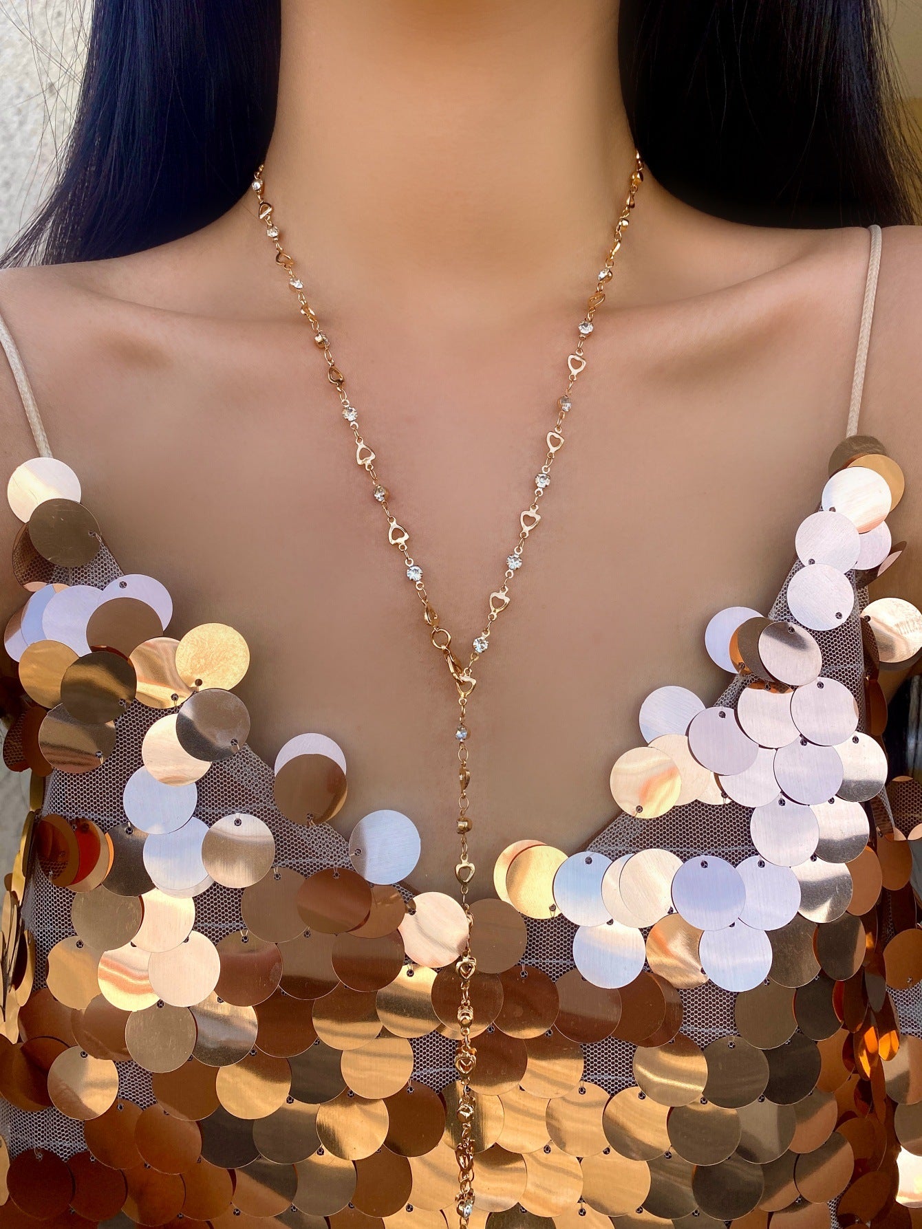 Colorful Polka Dot Long Necklace Bracelet