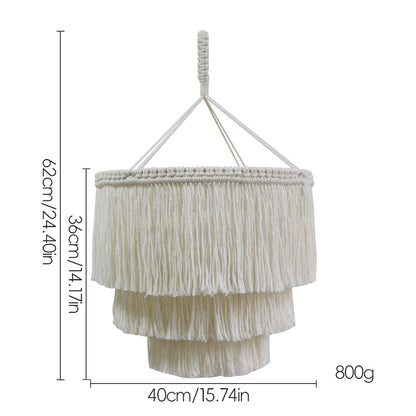Handwoven Bohemian Lampshade Cover