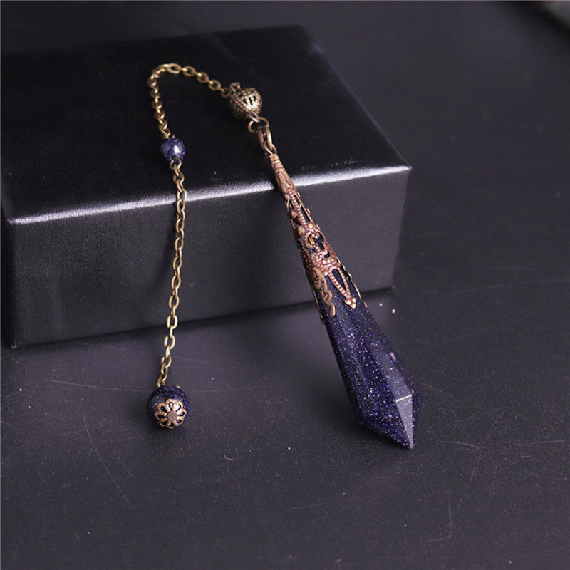 12-Facet Crystal Pendulum