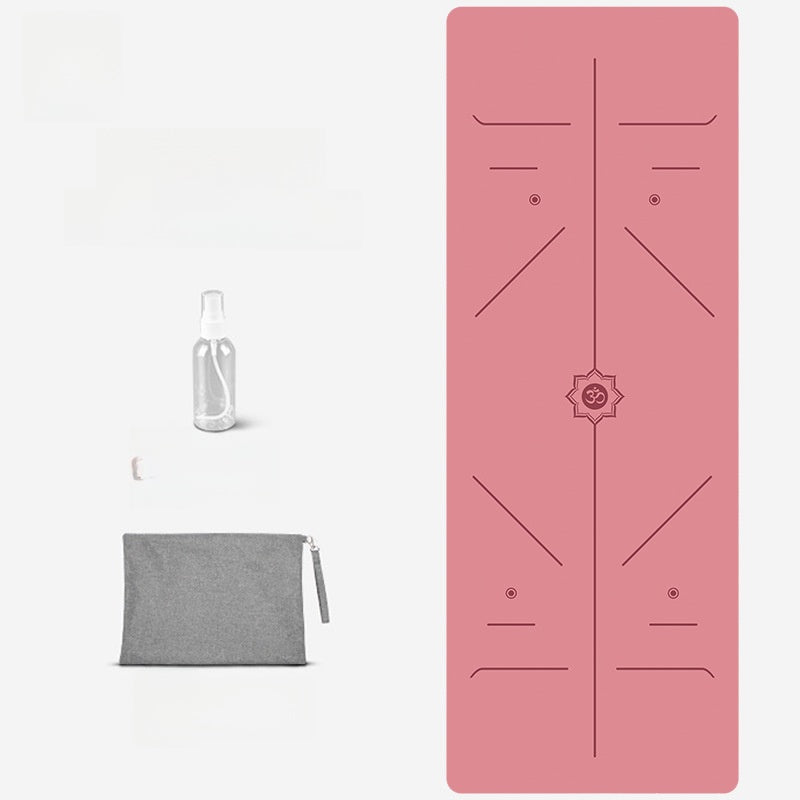 Foldable Suede Yoga Mat — Natural Rubber Base