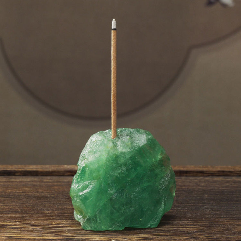 Natural Crystal Incense Holder