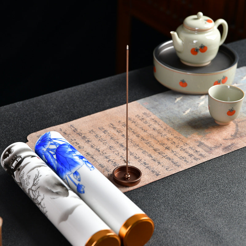 Hand-Painted Ceramic Incense Stick Holder