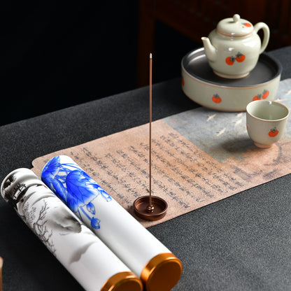 Hand-Painted Ceramic Incense Stick Holder
