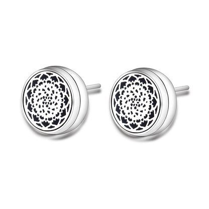 Stainless Steel Angel Wings Aromatherapy Earrings