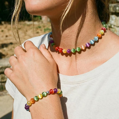 UV Color Change Resin Necklace Bracelet