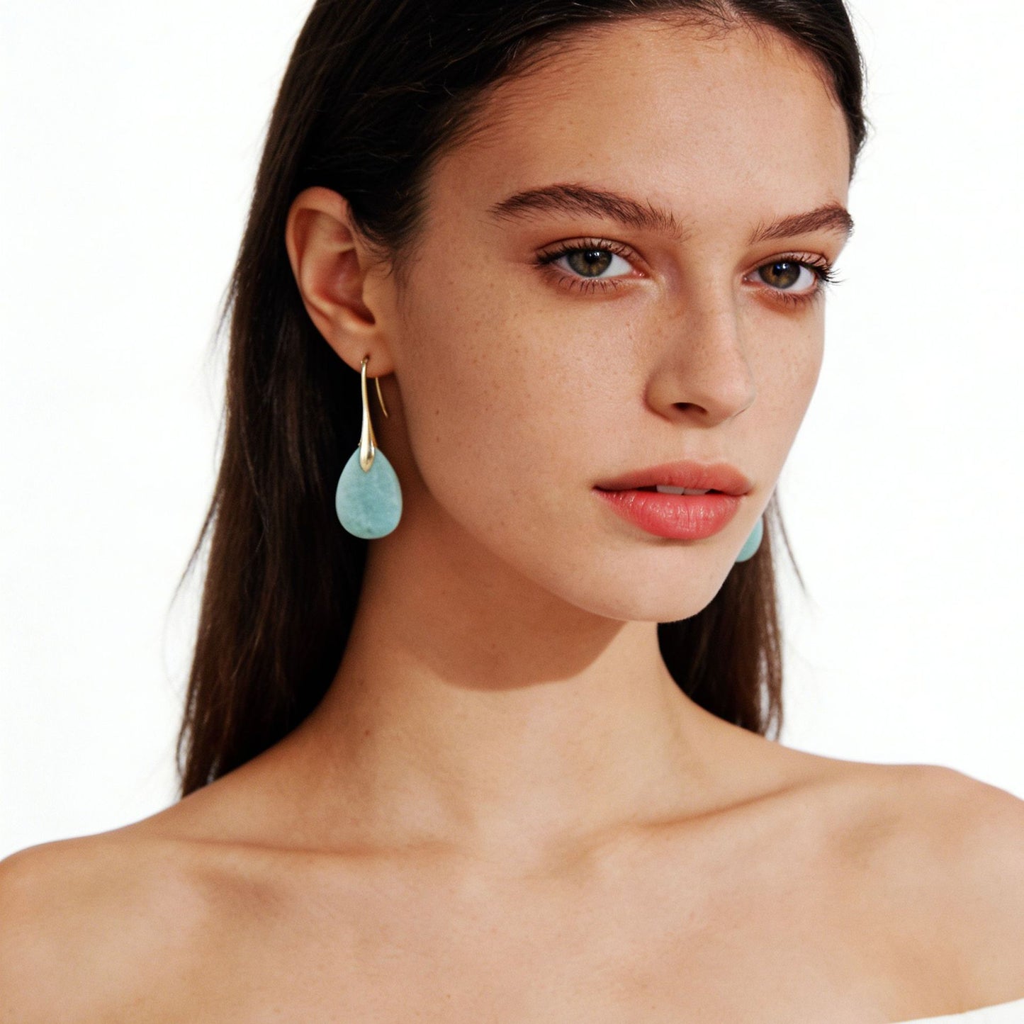 Crystal Teardrop Pendant Earrings