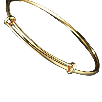 18K Gold Push Pull Bracelet