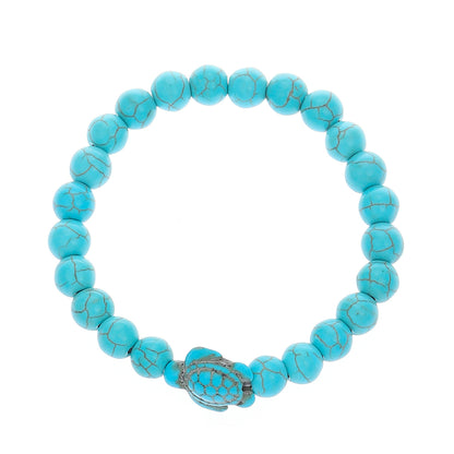 Vintage Alloy Bracelet with Butterfly and Turtle Designs