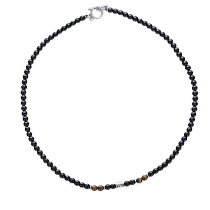 Vintage Beads Necklace Bracelet Set for Men