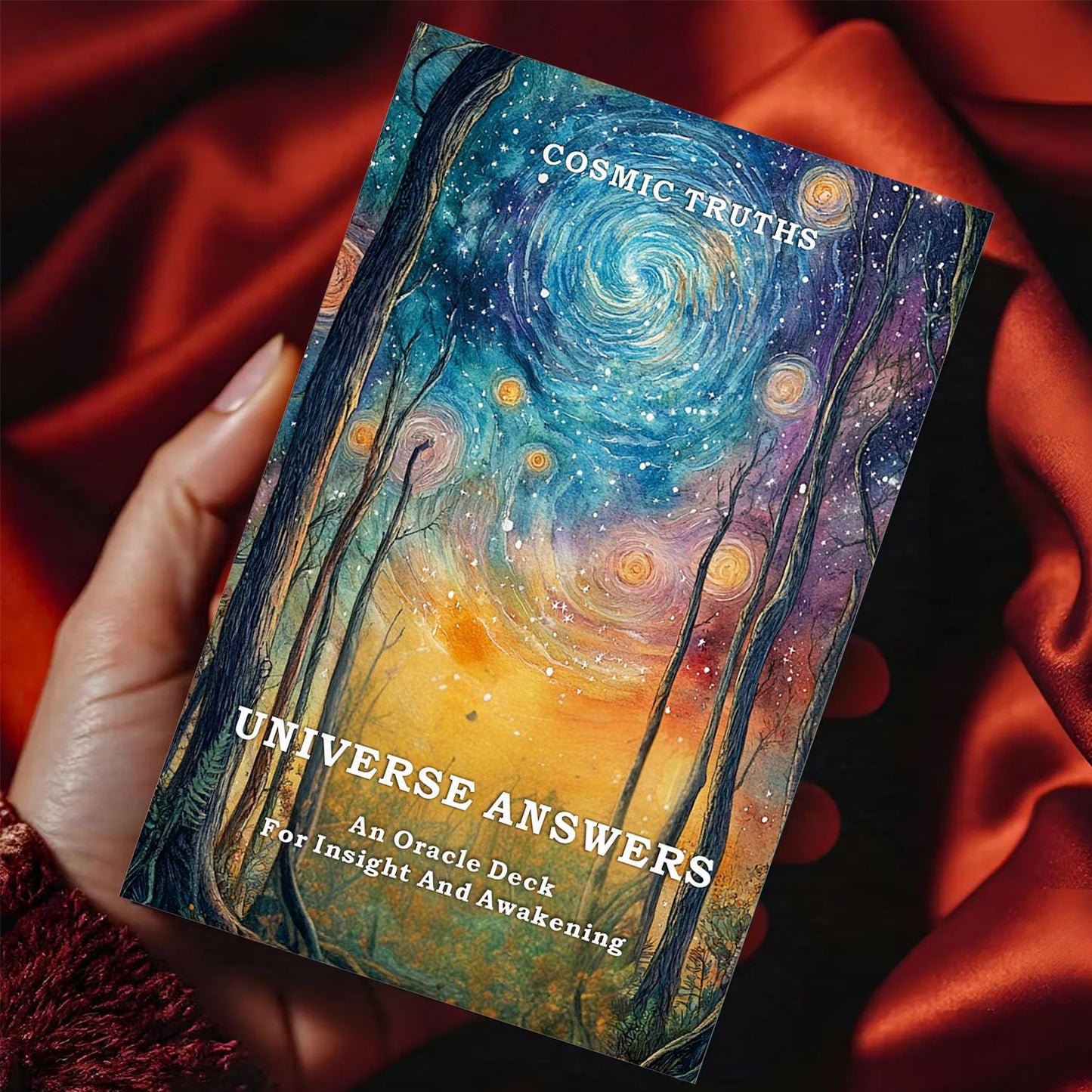 English Tarot Cards with Cosmic Theme