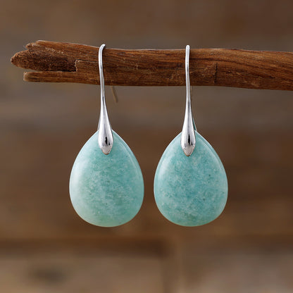 Crystal Teardrop Pendant Earrings