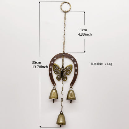 Witch Bell Door Handle Protection Pendant Good Luck Vine Wind Chime Outdoor Wind Chime Door Christmas Bell Hanging Decoration String