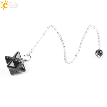 Merkabah Gemstone Pendulum