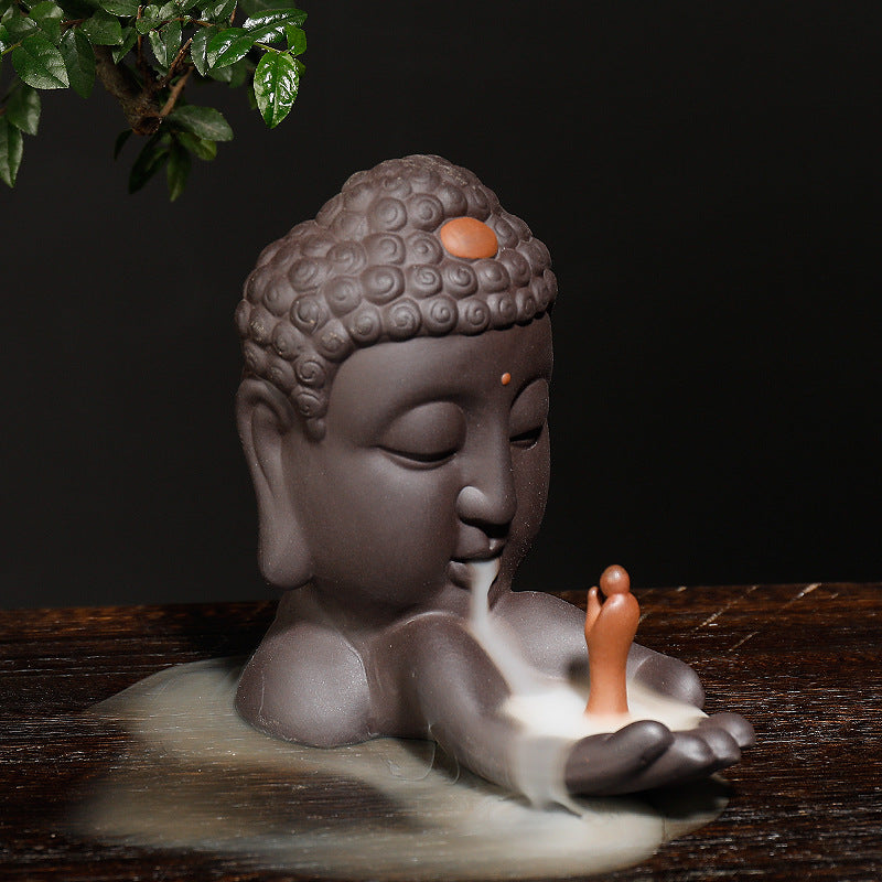 Buddha Head Backflow Incense Burner
