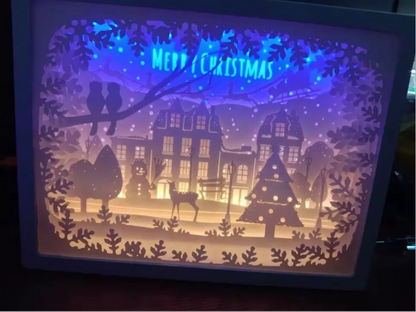 3D Paper Carving LED Night Light