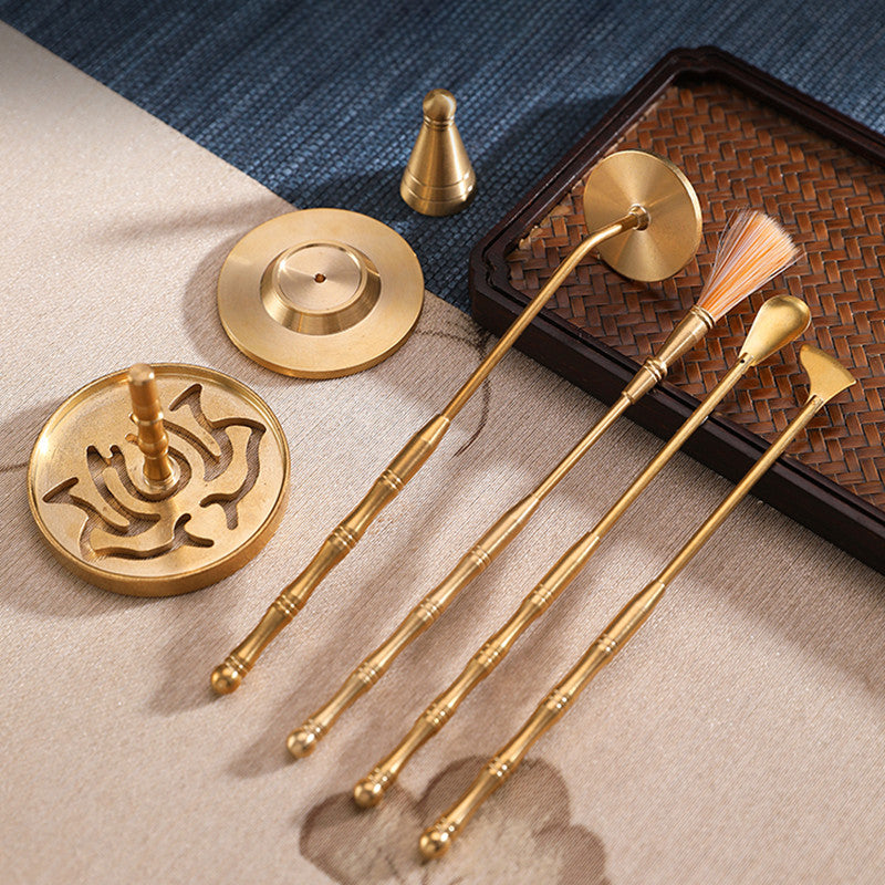 Pure Copper Incense Burner Set