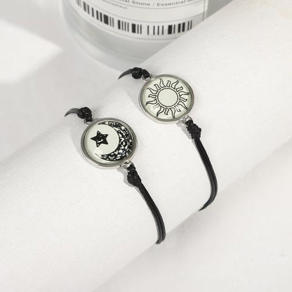 Luminous Yin Yang Couple Bracelets
