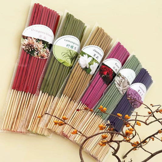 Natural Plant-Based Incense Sticks — 21 Pack