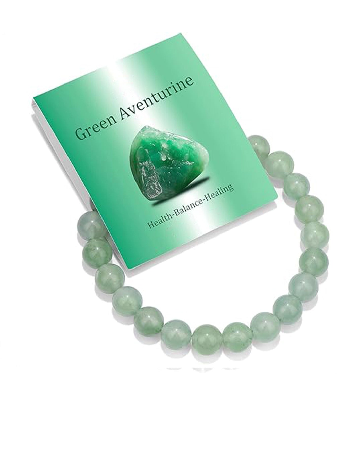 8mm Natural Stone Elastic Crystal Bracelet Set
