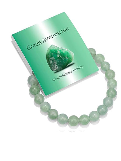 8mm Natural Stone Elastic Crystal Bracelet Set