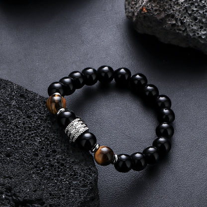 Vintage Beads Necklace Bracelet Set for Men