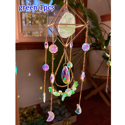 Amethyst Sun Catcher Wind Chime Pendant
