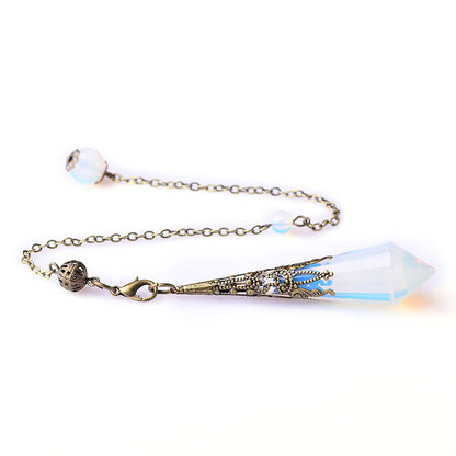 12-Facet Crystal Pendulum