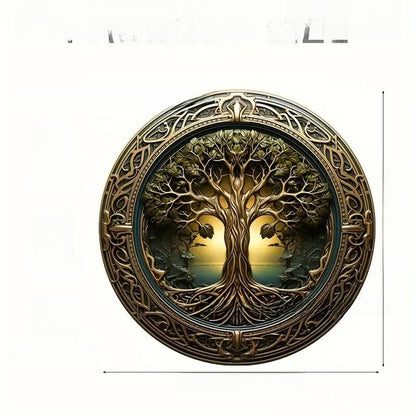 Tree of Life Acrylic Stained Glass Hanging Decoration