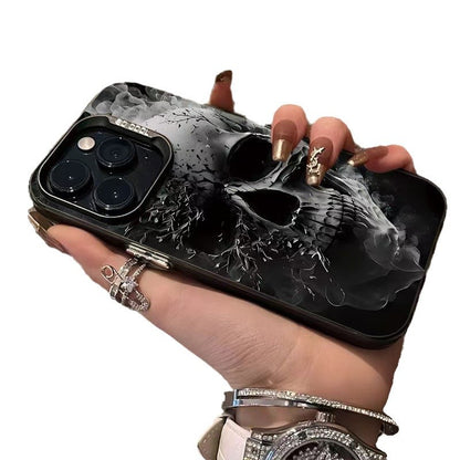 Shadow Relic Hard PC iPhone Case | Silver Shell Skull Design