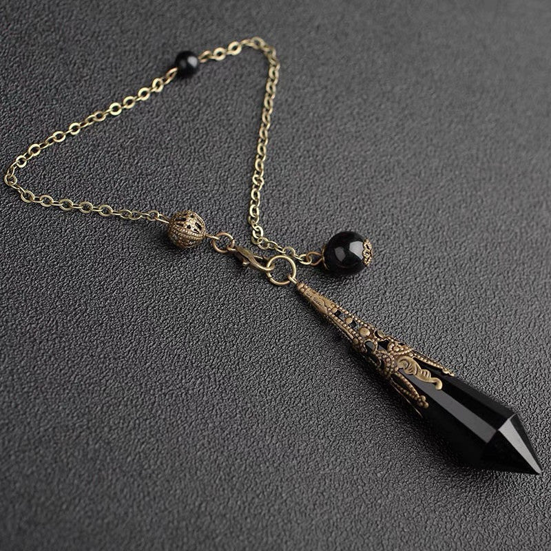 12-Facet Crystal Pendulum