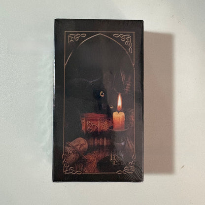 Spanish Oracle Card Tarot White Cat Wheel of Year Tarot