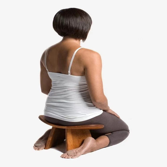 Solid Wood Kneeling Meditation Bench