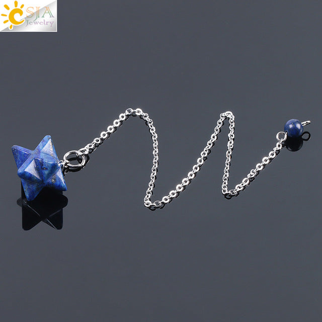 Merkabah Gemstone Pendulum